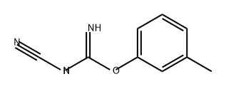 Carbamimidic acid, cyano-, 3-methylphenyl ester (9CI)