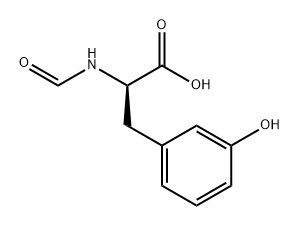 D-Phenylalanine, N-formyl-3-hydroxy- Structure