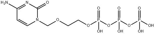 Triphosphoric acid, P-[2-[(4-amino-2-oxo-1(2H)-pyrimidinyl)methoxy]ethyl] ester|
