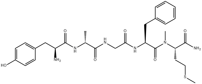 enkephalinamide-Met, Ala(2)-N-Me(5)- 结构式