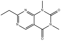 Pyrimido[4,?5-?d]?pyrimidine-?2,?4(1H,?3H)?-?dione, 7-?ethyl-?1,?3-?dimethyl- Structure