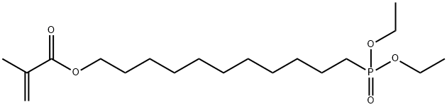 Diethyl-11-methacryloyloxyundecylphosphonate 结构式