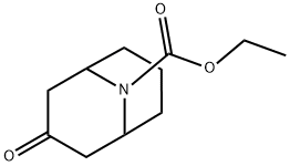 9-Azabicyclo[3.3.1]nonane-9-carboxylic acid, 3-oxo-, ethyl ester 结构式