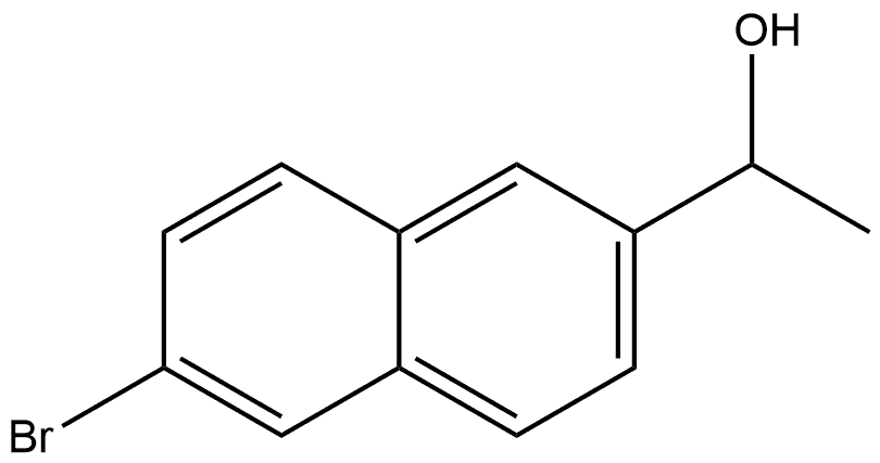 2-Naphthalenemethanol, 6-bromo-α-methyl- Struktur