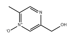 2-Pyrazinemethanol, 5-methyl-, 4-oxide Structure