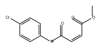2-Butenoic acid, 4-[(4-chlorophenyl)amino]-4-oxo-, methyl ester, (2Z)- Struktur
