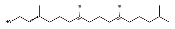 2-Hexadecen-1-ol, 3,7,11,15-tetramethyl-, (7R,11R)-rel-,728894-65-3,结构式