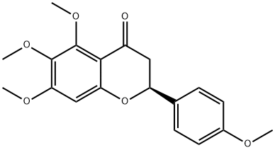 5,6,7,4'-Tetramethoxyflavanone Structure