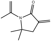2-Pyrrolidinone, 5,5-dimethyl-3-methylene-1-(1-methylethenyl)- Structure