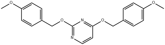 2,4-bis(4-methoxybenzyloxy)pyrimidine 结构式