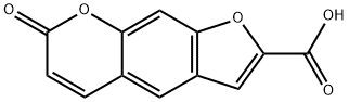 7H-Furo[3,2-g][1]benzopyran-2-carboxylic acid, 7-oxo- Structure