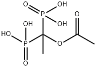 Phosphonic acid, P,P'-[1-(acetyloxy)ethylidene]bis- Structure