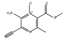 2-Pyrazinecarboxylic acid, 6-amino-5-cyano-3-methyl-, methyl ester, 1-oxide
