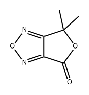 6,6-二甲基糠醛[3,4-C][1,2,5]噁二唑-4(6H)-酮 结构式