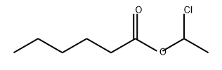 己酸(1-氯乙基)酯 结构式