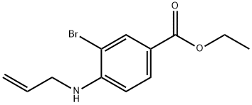 Benzoic acid, 3-bromo-4-(2-propen-1-ylamino)-, ethyl ester Structure