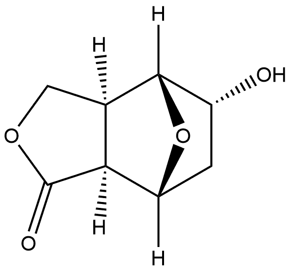 4,7-Epoxyisobenzofuran-1(3H)-one, hexahydro-5-hydroxy-, (3aα,4β,5α,7β,7aα)- (9CI) Struktur
