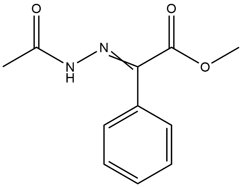Benzeneacetic acid, α-(2-acetylhydrazinylidene)-, methyl ester