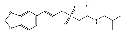 Acetamide, 2-[[(2E)-3-(1,3-benzodioxol-5-yl)-2-propen-1-yl]sulfonyl]-N-(2-methylpropyl)-