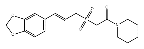 Ethanone, 2-[[(2E)-3-(1,3-benzodioxol-5-yl)-2-propen-1-yl]sulfonyl]-1-(1-piperidinyl)-