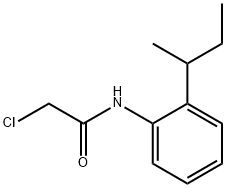 Acetamide, 2-chloro-N-[2-(1-methylpropyl)phenyl]- 结构式