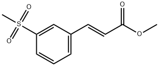2-Propenoic acid, 3-[3-(methylsulfonyl)phenyl]-, methyl ester, (2E)- Structure