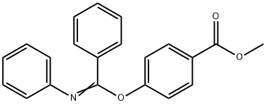 Benzoic acid, 4-[phenyl(phenylimino)methoxy]-, methyl ester