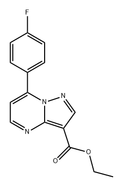 Pyrazolo[1,5-a]pyrimidine-3-carboxylic acid, 7-(4-fluorophenyl)-, ethyl ester Structure
