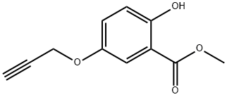 Benzoic acid, 2-hydroxy-5-(2-propyn-1-yloxy)-, methyl ester 结构式