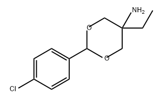 1,3-Dioxan-5-amine, 2-(4-chlorophenyl)-5-ethyl- Structure