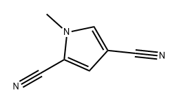 1H-Pyrrole-2,4-dicarbonitrile, 1-methyl- Struktur
