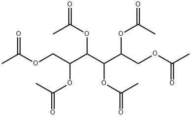1,2,3,4,5,6-Hexa-O-acetyl-L-iditol Structure