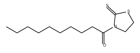 1-Decanone, 1-(2-thioxo-3-thiazolidinyl)-