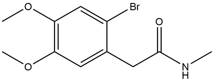 2-(2-bromo-4,5-dimethoxyphenyl)-n-methylacetamide Structure