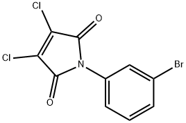 1H-Pyrrole-2,5-dione, 1-(3-bromophenyl)-3,4-dichloro- Structure