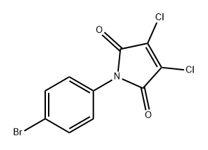 1H-Pyrrole-2,5-dione, 1-(4-bromophenyl)-3,4-dichloro- Structure