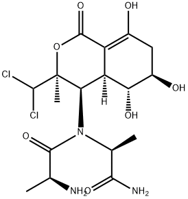 丙氨酰波林菌素, 74141-68-7, 结构式