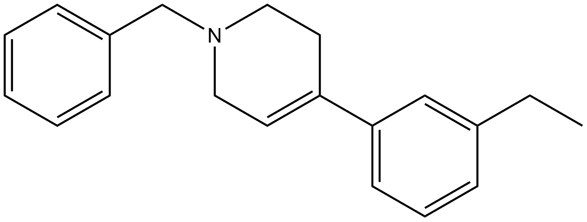 4-(3-Ethylphenyl)-1,2,3,6-tetrahydro-1-(phenylmethyl)pyridine Structure