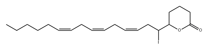 2H-Pyran-2-one, tetrahydro-6-[(3Z,6Z,9Z)-1-iodo-3,6,9-pentadecatrien-1-yl]-