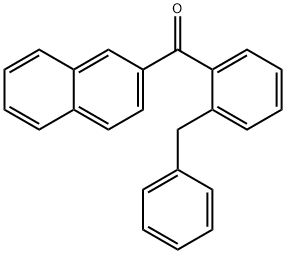 (2-Benzylphenyl)(naphthalen-2-yl)methanone Structure
