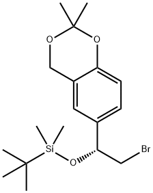 743460-69-7 4H-1,3-Benzodioxin, 6-[(1R)-2-bromo-1-[[(1,1-dimethylethyl)dimethylsilyl]oxy]ethyl]-2,2-dimethyl-