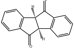 Indeno[2,1-a]indene-5,10-dione, 4b,9b-dihydro-, (4bS-cis)- (9CI) Structure