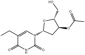 3'-acetate-2'-deoxy-5-ethyl-uridine Structure
