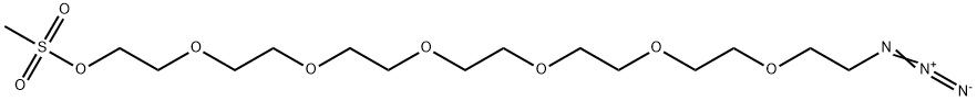 叠氮-七聚乙二醇-MS, 745048-19-5, 结构式