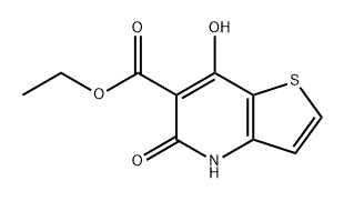THIENO[3,2-B]PYRIDINE-6-CARBOXYLIC ACID, 4,5-DIHYDRO-7-HYDROXY-5-OXO-, ETHYL ESTER, 74695-36-6, 结构式