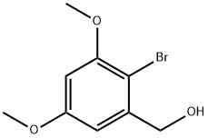 Benzenemethanol, 2-bromo-3,5-dimethoxy- Struktur