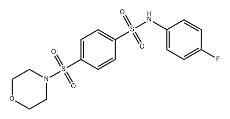 Benzenesulfonamide, N-(4-fluorophenyl)-4-(4-morpholinylsulfonyl)- Structure