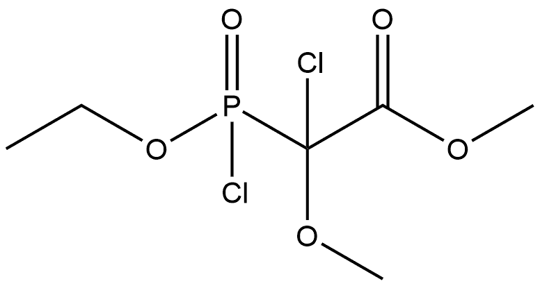 Acetic acid, 2-chloro-2-(chloroethoxyphosphinyl)-2-methoxy-, methyl ester