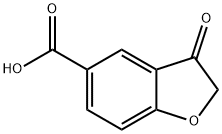 5-Benzofurancarboxylic acid, 2,3-dihydro-3-oxo- Structure
