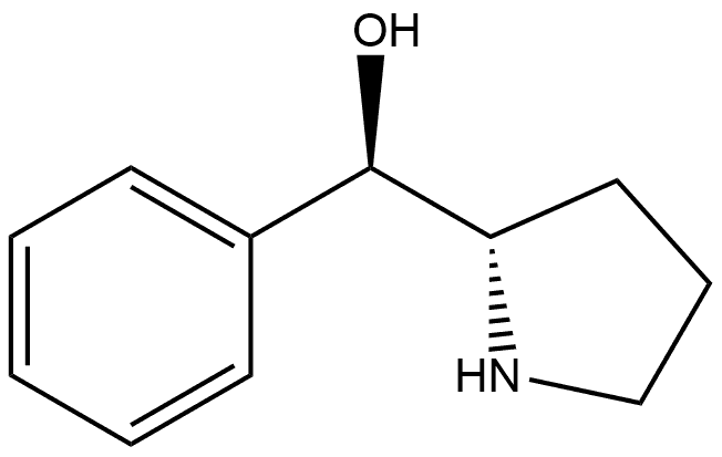 2-Pyrrolidinemethanol, α-phenyl-, (αR,2S)- Structure